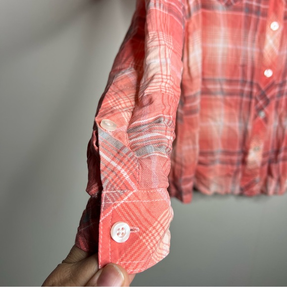 Torrid Relaxed Fit Brushed Rayon coral light Button-Up Shirt 0X or oversized lg - Picture 7 of 13